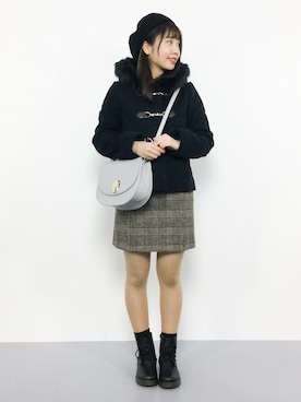 「アイテム（ダッフルコート）」を使った、エル 🍒さん（レディース・157cm・10代）の秋コーディネート