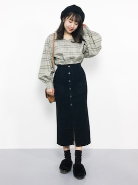 E R Uさん（レディース・157cm）の秋コーディネート