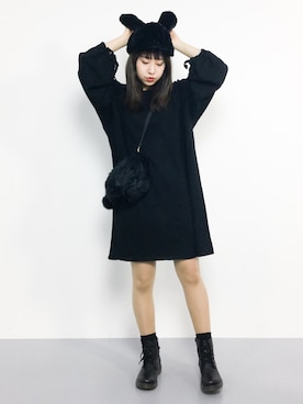 「WC（ダブル シー）のアイテム（キャップ）」を使った、エル 🍒さん（レディース・157cm）の秋コーディネート