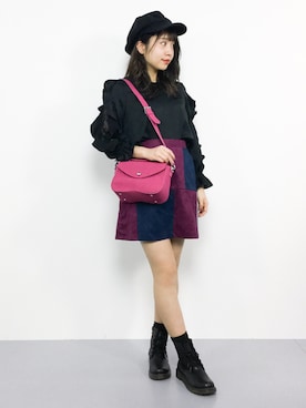 E R Uさん（レディース・157cm）の冬コーディネート