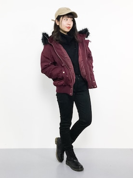 E R Uさん(レディース・157cm)の冬コーディネート