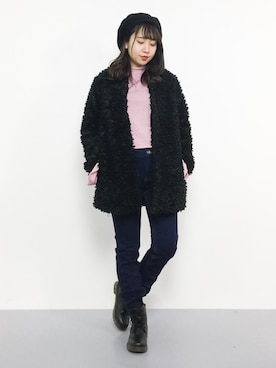 E R Uさん（レディース・157cm）の冬コーディネート