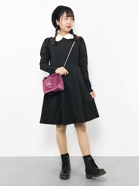 エル 🍒さん（レディース・157cm）の冬コーディネート