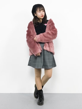 E R Uさん（レディース・157cm）の冬コーディネート