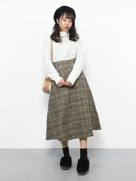 E R Uさん（レディース・157cm）の冬コーディネート