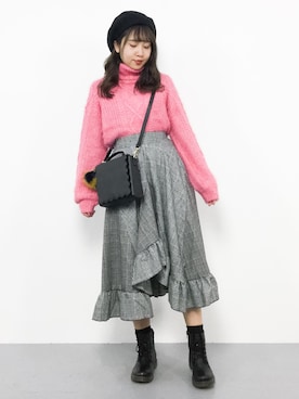 E R Uさん（レディース・157cm）の冬コーディネート