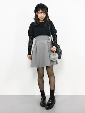 E R Uさん（レディース・157cm）の冬コーディネート