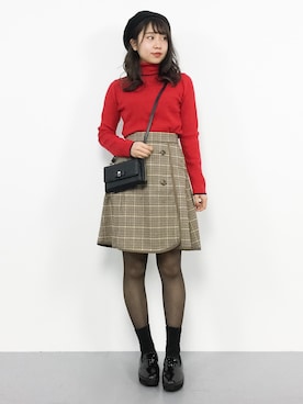 E R Uさん（レディース・157cm）の冬コーディネート