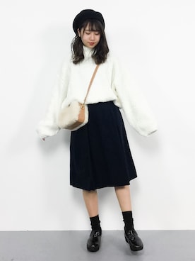 E R Uさん(レディース・157cm)の冬コーディネート
