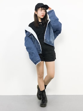 E R Uさん（レディース・157cm）の冬コーディネート