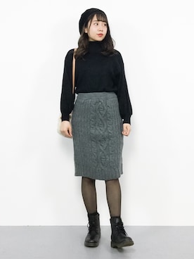 E R Uさん（レディース・157cm）の冬コーディネート