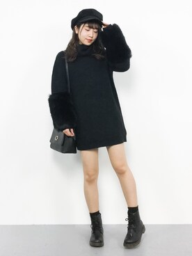 E R Uさん（レディース・157cm）の冬コーディネート