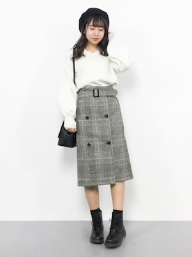 E R Uさん(レディース・157cm)の冬コーディネート