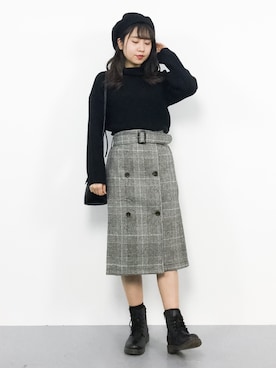 E R Uさん(レディース・157cm)の冬コーディネート