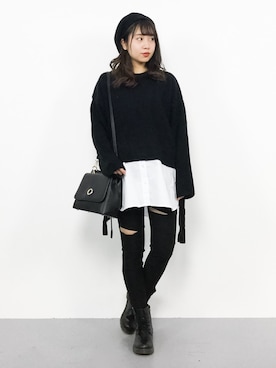 E R Uさん（レディース・157cm）の冬コーディネート