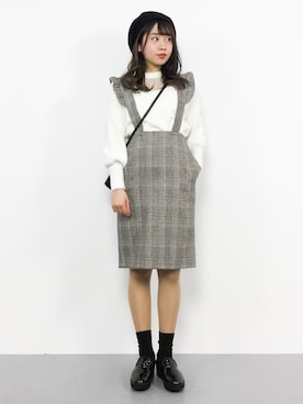 エル 🍒さん（レディース・157cm）の冬コーディネート