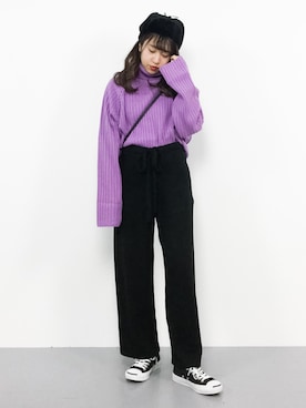 E R Uさん（レディース・157cm）の冬コーディネート