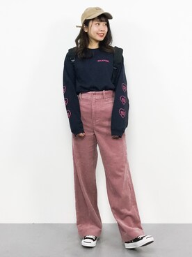 E R Uさん（レディース・157cm）の冬コーディネート