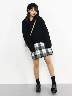 E R Uさん（レディース・157cm）の冬コーディネート