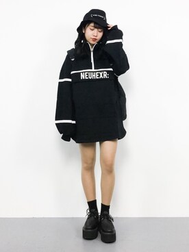 E R Uさん（レディース・157cm）の冬コーディネート