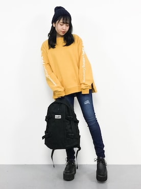 E R Uさん（レディース・157cm）の冬コーディネート