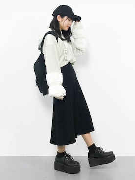 E R Uさん（レディース・157cm）の冬コーディネート