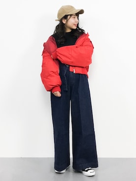 E R Uさん（レディース・157cm）の冬コーディネート