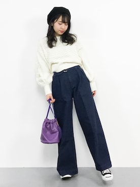 エル 🍒さん（レディース・157cm）の冬コーディネート