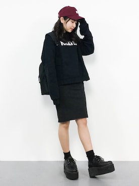 E R Uさん（レディース・157cm）の冬コーディネート