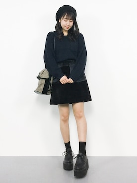 E R Uさん（レディース・157cm）の冬コーディネート