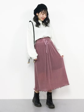 E R Uさん（レディース・157cm）の冬コーディネート