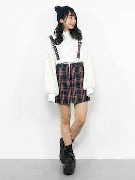 E R Uさん（レディース・157cm）の冬コーディネート