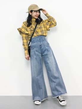 エル 🍒さん（レディース・157cm）の冬コーディネート