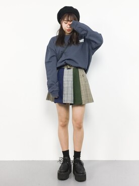 E R Uさん（レディース・157cm）の冬コーディネート