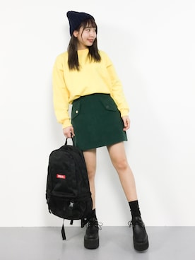 E R Uさん（レディース・157cm）の冬コーディネート