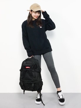 「FRAMeWORK（フレームワーク）のアイテム（スウェット）」を使った、エル 🍒さん（レディース・157cm）の冬コーディネート