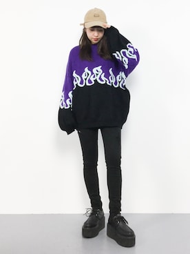 エル 🍒さん（レディース・157cm）の冬コーディネート