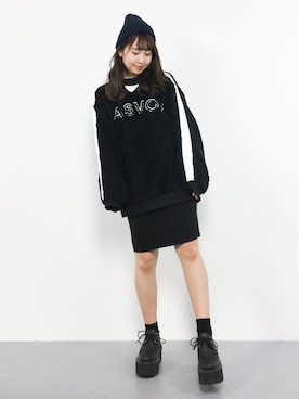 E R Uさん（レディース・157cm）の冬コーディネート