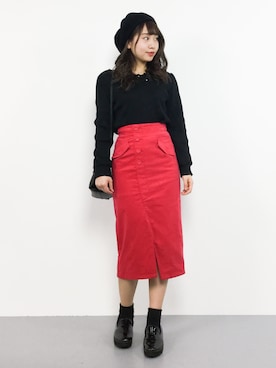 E R Uさん（レディース・157cm）の冬コーディネート