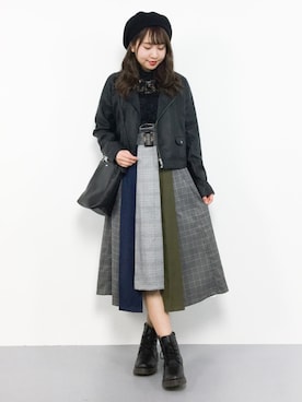 エル 🍒さん（レディース・157cm）の冬コーディネート