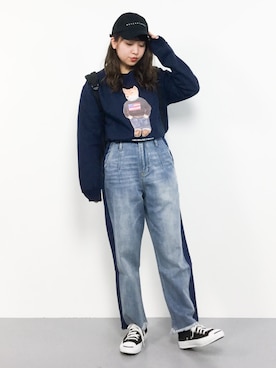 E R Uさん（レディース・157cm）の冬コーディネート