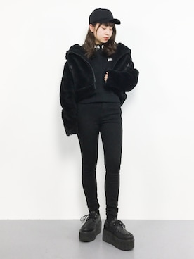 E R Uさん（レディース・157cm）の冬コーディネート