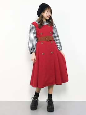 E R Uさん（レディース・157cm）の冬コーディネート