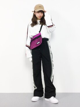 「one way（ワンウェイ）のアイテム（スウェット）」を使った、エル 🍒さん（レディース・157cm）の冬コーディネート