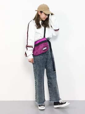「one way（ワンウェイ）のアイテム（スウェット）」を使った、エル 🍒さん（レディース・157cm）の冬コーディネート