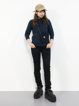 E R Uさん（レディース・157cm）の春コーディネート