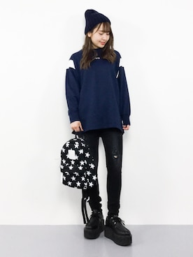 E R Uさん（レディース・157cm）の春コーディネート