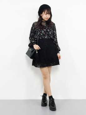 E R Uさん（レディース・157cm）の春コーディネート