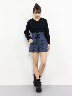 E R Uさん（レディース・157cm）の春コーディネート