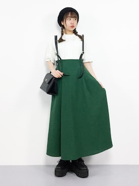 E R Uさん（レディース・157cm）の春コーディネート